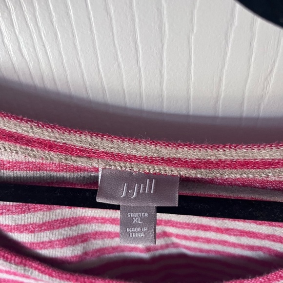 J Jill Womens striped sweater XL cozy chic minimalist coastal - Picture 4 of 5